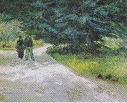 Vincent Van Gogh Couple in the Park at Arles china oil painting artist